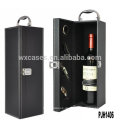 Neue Ankunft Luxus Leder Wein-Box für einzelne Flasche Großhandel